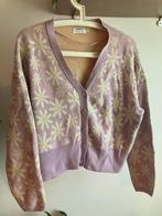 Vest Only bloemenprint gebreid lila bloemen maat L top paars, Ophalen of Verzenden, Zo goed als nieuw, Maat 38/40 (M), Paars