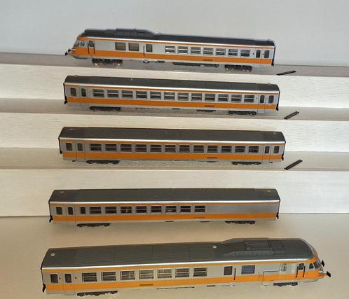 Jouef H0 5-delige set Turbotrein van de SNCF, Hobby en Vrije tijd, Modeltreinen | H0, Gebruikt, Treinset, Gelijkstroom, Jouef