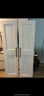 IKEA Paxkast Deuren 2x - Zwart Grip, Softclose, 180cm, Doe-het-zelf en Verbouw, Deuren en Horren, Ophalen, Gebruikt, Minder dan 80 cm