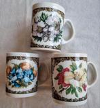 Jarolina Polen Poland vintage mokken roze kerstroos bloemen, Ophalen of Verzenden, Porselein