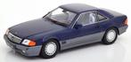 Mercedes-Benz 500SL 1993 (R129)Cabriolet Blauw 1-18 KK Scale, Hobby en Vrije tijd, Modelauto's | 1:18, Overige merken, Info@geerligsdejong.nl