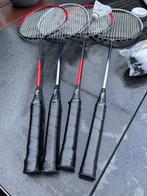 Badmintonset, 4 rackets + draagbaar netconstructie, Ophalen of Verzenden, Gebruikt, Racket(s)
