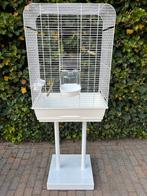 Prachtige vogelkooi met standaard, Dieren en Toebehoren, Ophalen, Zo goed als nieuw, Metaal, Vogelkooi