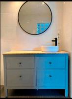 Hemnes badmeubel blauw, Ophalen, 100 tot 150 cm, Minder dan 100 cm