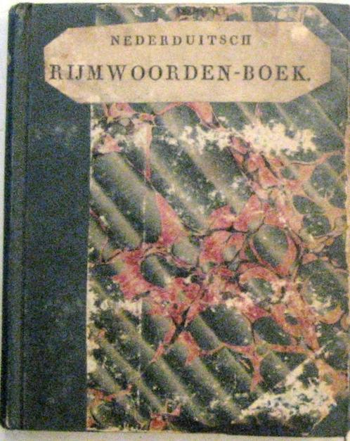 Nederduitsch Rijmwoordenboek; Schr Geysbeek; Diederichs 1829, Antiek en Kunst, Antiek | Boeken en Bijbels, Ophalen of Verzenden