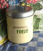 emaille kruidenbus/ keukenbus Foelie email, Antiek en Kunst, Antiek | Emaille, Ophalen of Verzenden