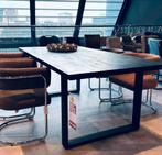 Zwarte Houten Eettafel - 1x2 Meter, Ophalen, Modern landelijk, Nieuw, 50 tot 100 cm
