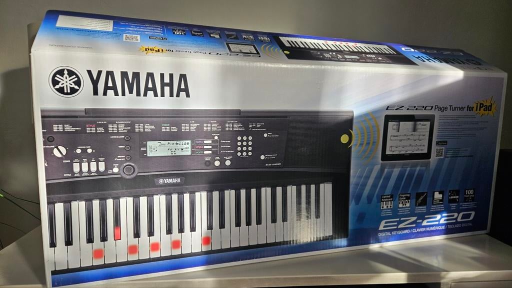 Yamaha EZ-220 keyboard, Ophalen, 61 toetsen, Yamaha, Zo goed als nieuw