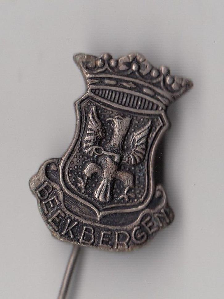 Beekbergen stadswapen speldje, Verzamelen, Speldjes, Pins en Buttons, Gebruikt, Speldje of Pin, Overige onderwerpen, Ophalen of Verzenden