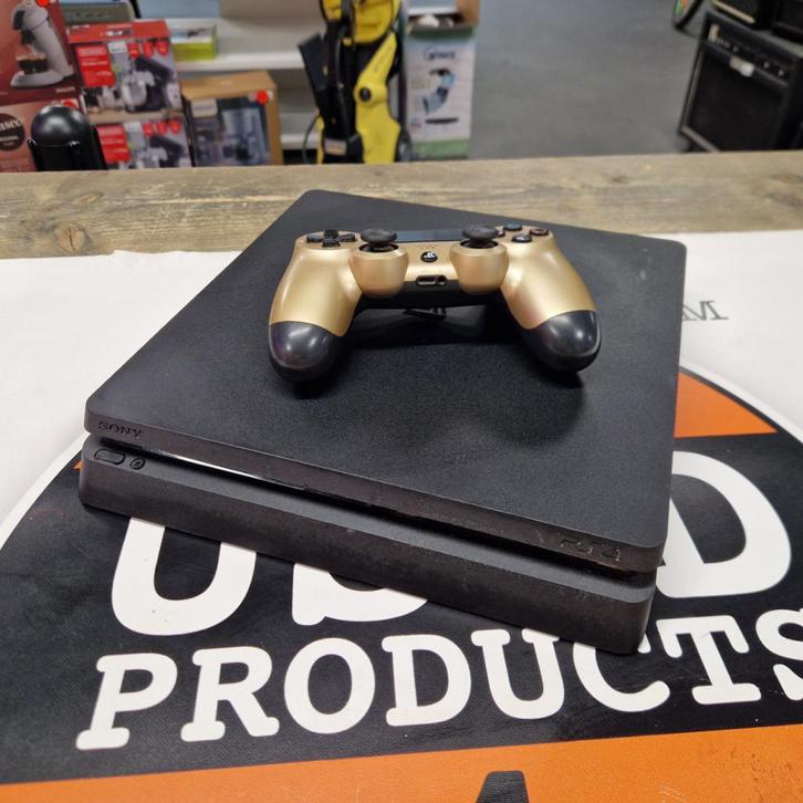 Playstation 4 Slim 500GB + Controller, Spelcomputers en Games, Spelcomputers | Sony PlayStation 4, Zo goed als nieuw