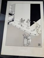 Gesigneerde Joost Swarte poster 53/250 Stap In Inkt, Ophalen, Rechthoekig Staand