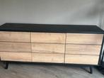 Dressoir zwart eiken, Huis en Inrichting, Kasten | Dressoirs, Ophalen, Zo goed als nieuw, 150 tot 200 cm, Met deur(en)