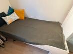 1 Persoons Bed 90x200 wit met lattenbodem, Gebruikt, 90 cm, Eenpersoons, Wit