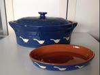 Patéterrine met serveerschaaltje, Antiek en Kunst, Antiek | Schalen, Ophalen of Verzenden