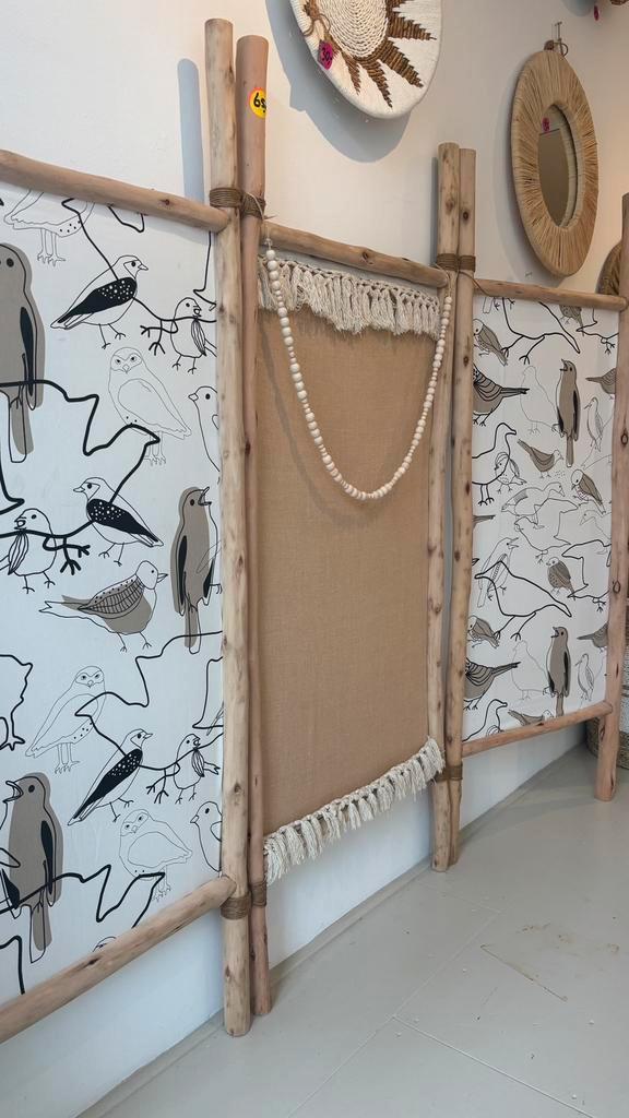 Kamerscherm 3- delig handgemaakt, Huis en Inrichting, Woonaccessoires | Kamerschermen, Nieuw, Ophalen
