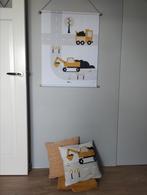 Kinderkamer accessoires + speeltafel -graafmachine / oker, Kinderen en Baby's, Kinderkamer | Inrichting en Decoratie, Ophalen