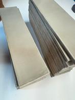 Wandtegel olijf groen glans 7,5x30cm – Langwerpig visgraat, Doe-het-zelf en Verbouw, Tegels, Nieuw, 20 tot 40 cm, Minder dan 5 m²