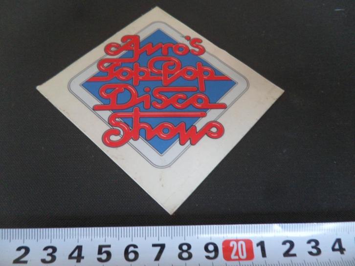 sticker Omroep AVRO avro's Top Pop Disco Shows, Verzamelen, Stickers, Zo goed als nieuw, Bedrijf of Vereniging, Ophalen