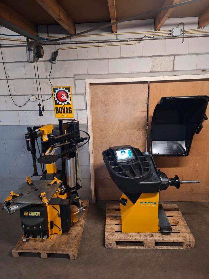 Set bandenapparaat balanceer machine Corghi Hofmann, Auto diversen, Autogereedschap, Ophalen