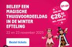 Efteling toegangsbewijs 22 november, Tickets en Kaartjes, Eén persoon, Ticket of Toegangskaart