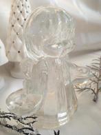 Vintage glazen (kerst) engel kaarsenhouder, Antiek en Kunst, Antiek | Glas en Kristal, Ophalen of Verzenden