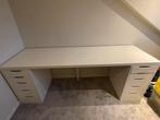 Ikea bureau 200cm wit, Huis en Inrichting, Bureaus, Ophalen, Gebruikt