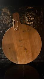 Grote ronde borrelplank 50cm, Huis en Inrichting, Woonaccessoires | Dienbladen, Ophalen, Zo goed als nieuw, Rond, Hout