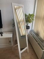 Witte staande spiegel - 170cm hoog, Huis en Inrichting, Woonaccessoires | Spiegels, Minder dan 50 cm, Ophalen of Verzenden, Zo goed als nieuw