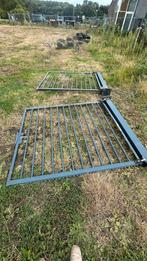 Heras Poort - Gebruikt, 440cm breed, Met poort, Gebruikt, IJzer, Spijlenhekwerk