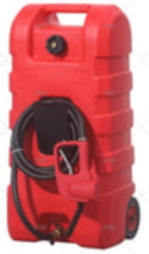 Verrijdbare brandstoftank 57L met handpomp – rood, Watersport en Boten, Accessoires en Onderhoud, Nieuw, Overige typen, Ophalen of Verzenden