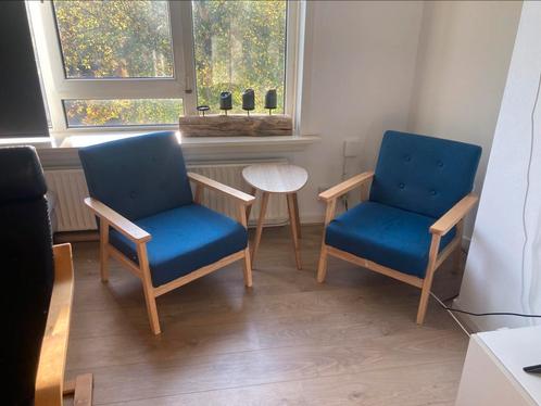 Leuke vintage Scandinavische style stoelen/ fauteuils, Antiek en Kunst, Antiek | Meubels | Stoelen en Banken, Ophalen of Verzenden