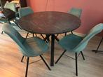 5 velvet eetkamer stoelen turqouise, Huis en Inrichting, Stoelen, Ophalen, Zo goed als nieuw, Overige kleuren, Vijf, Zes of meer stoelen