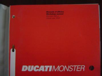 DUCATI MONSTER 900 i.e. 2002 workshop manual beschikbaar voor biedingen