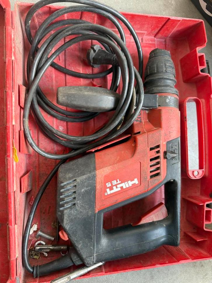 Hilti TE 5 Boorhamer – Met koffer + boren, Doe-het-zelf en Verbouw, Gereedschap | Boormachines, Zo goed als nieuw, Boor- en/of Breekhamer