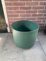 Mooie Groene plastic bloempot, Tuin en Terras, Bloempotten, 25 tot 40 cm, Kunststof, Rond, Ophalen of Verzenden