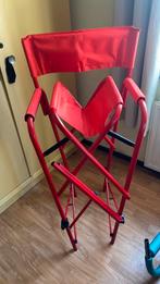 Make-up stoel /regiseursstoel hoog, Ophalen, Zo goed als nieuw, Rood, Eén