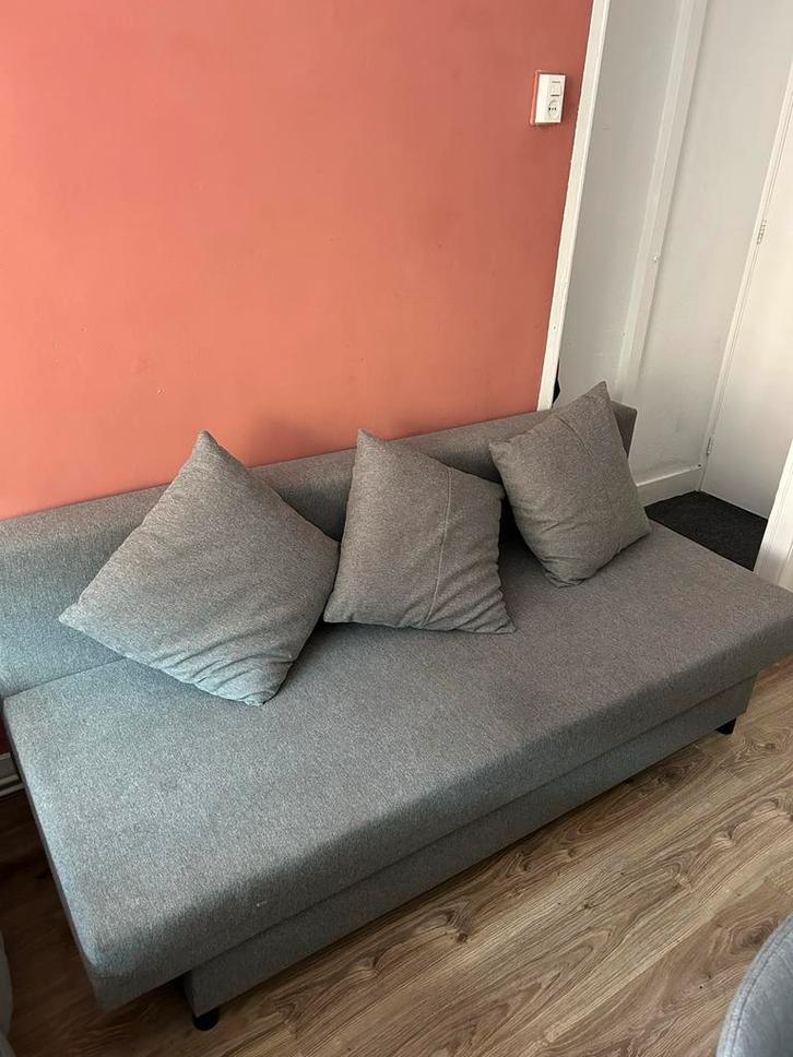IKEA ÄLVDALEN 3-zits Slaapbank - Grijs, Huis en Inrichting, Banken | Sofa's en Chaises Longues, Zo goed als nieuw, Driepersoons
