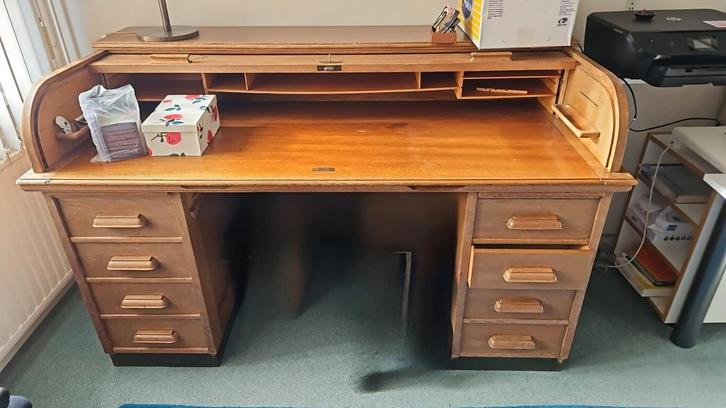 Antiek Rolbureau, Huis en Inrichting, Bureaus, Gebruikt, Ophalen