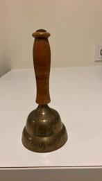 Koperen  tafelbel met houten handvat, Antiek en Kunst, Ophalen of Verzenden