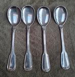 4 Gero verzilverde compotelepels Hartefilet, Ophalen of Verzenden