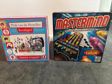 Mastermind & Pluk v/d Petteflet Bordspellen beschikbaar voor biedingen