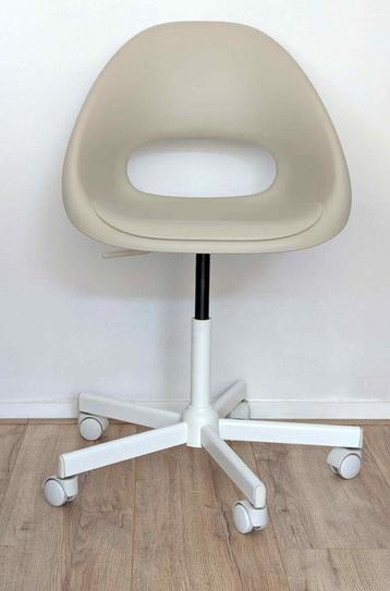 Ikea Bureaustoel ELDBERGET/MALSKÄR beige/wit beschikbaar voor biedingen