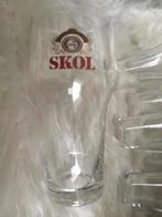 Skol Bierglazen , model Brero., Ophalen of Verzenden, Zo goed als nieuw, Glas of Glazen, Overige merken