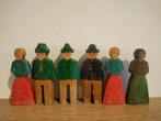 Vintage houten poppetjes  Brockel, Ophalen of Verzenden