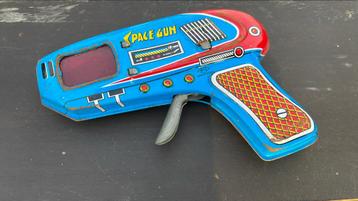 Vintage Space Gun tinnen speelgoed
