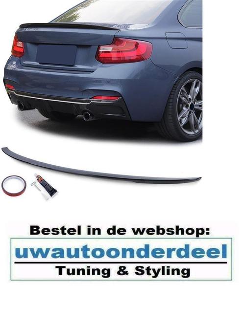 Spoiler Achterklep Voor Bmw 2 Serie F22 F23 Coupe Glans Zwar, Auto diversen, Tuning en Styling, Verzenden