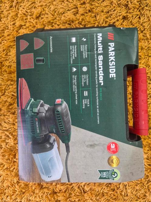 Parkside Multi Schuurmachine PFS 200 C2, Doe-het-zelf en Verbouw, Gereedschap | Schuurmachines, Nieuw, Vlakschuurmachine, Minder dan 600 watt