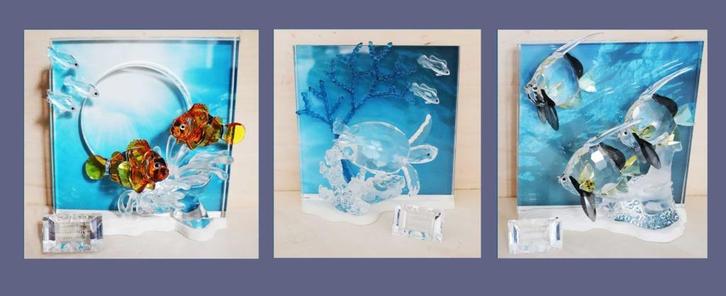 Swarovski Wonder of the Sea-trilogie jaar 2005 2006 en 2007, Verzamelen, Swarovski, Zo goed als nieuw, Figuurtje, Ophalen of Verzenden