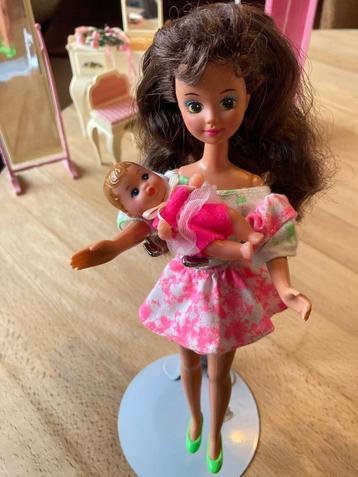 Barbie Skipper Baby Mattel 1987 Babysitter beschikbaar voor biedingen