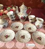 Oud mokka servies set koffie / theeservies porselein dresden, Antiek en Kunst, Antiek | Servies compleet, Ophalen of Verzenden